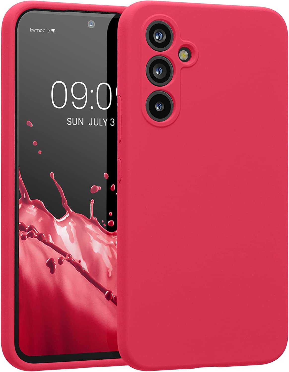 KW Samsung Galaxy A54 5G Θήκη Σιλικόνης Rubberized TPU - Awesome Pink - 60795.238