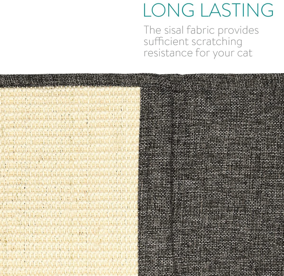 Navaris Cat Scratch Armrest Organiser Προστατευτικό Καναπέ από Γρατζουνιές Γάτας - 130 x 45 cm - Dark Grey - White - 48412.19.02