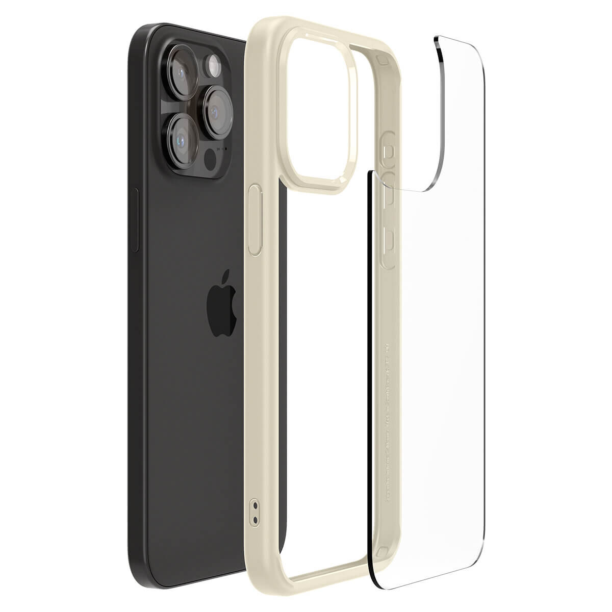 Spigen iPhone 15 Pro Max Ultra Hybrid Σκληρή Θήκη με Πλαίσιο Σιλικόνης - Mute Beige