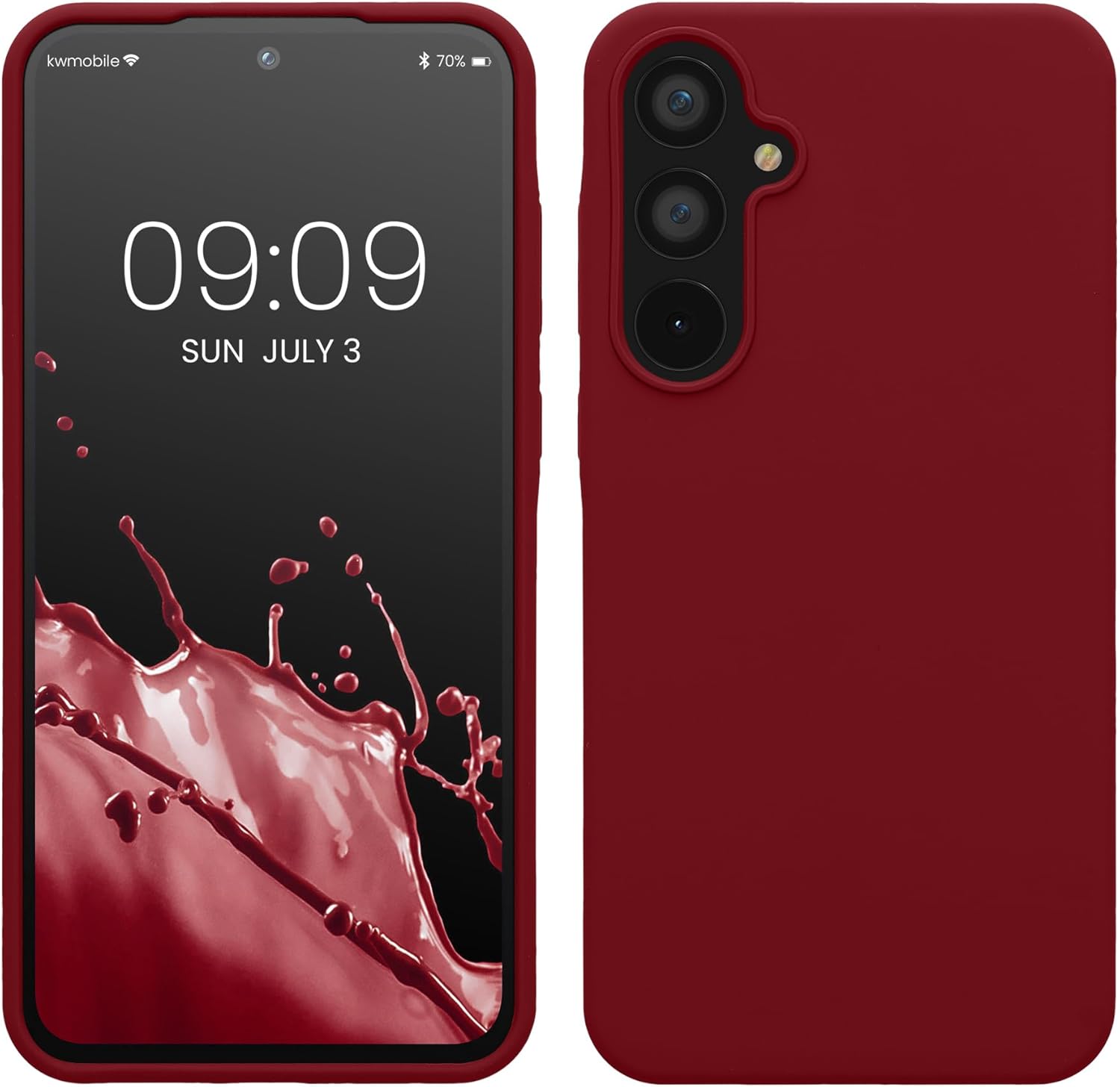 KW Samsung Galaxy A55 5G Θήκη Σιλικόνης Rubberized TPU - Rhubarb Red
