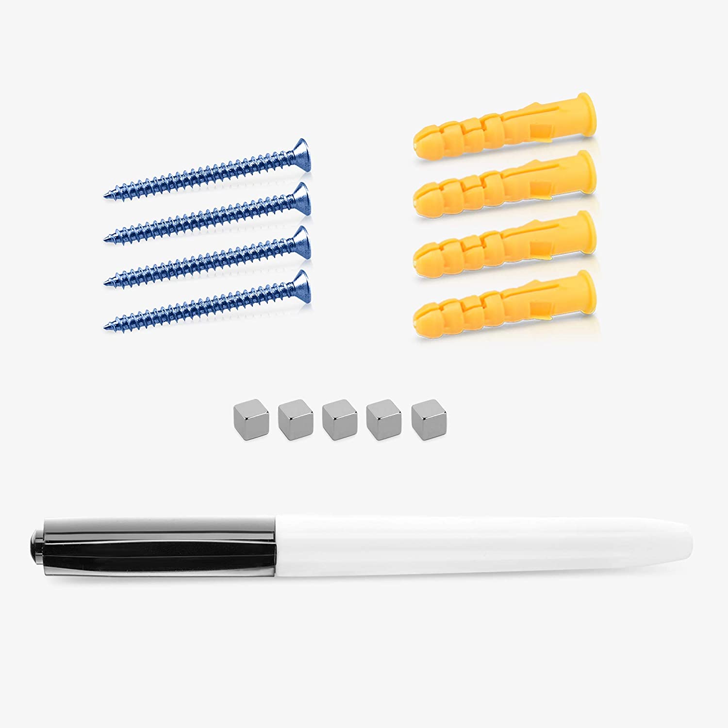 Navaris Μαγνητικός Γυάλινος Πίνακας - 48 x 48 cm - White - 53112.162