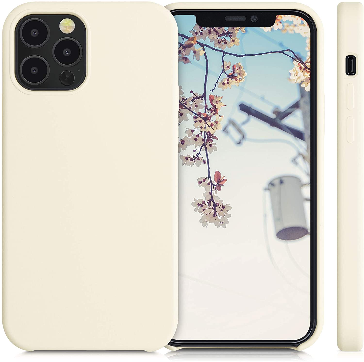 KW iPhone 12 / iPhone 12 Pro Θήκη Σιλικόνης Rubber TPU - Jet Stream - 52641.204