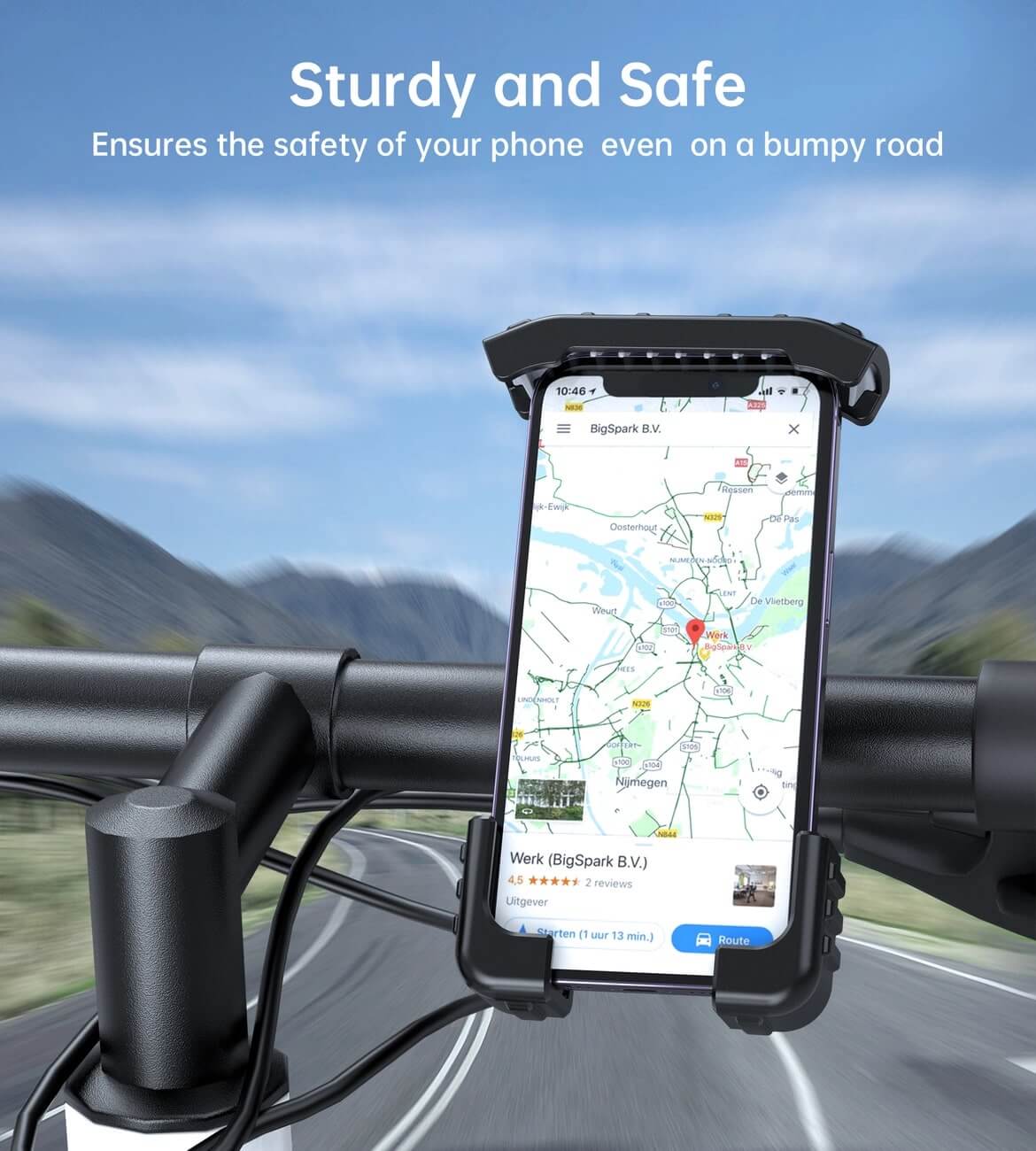 Choetech H067 Universal Βάση Κινητού για Ποδήλατο - Black