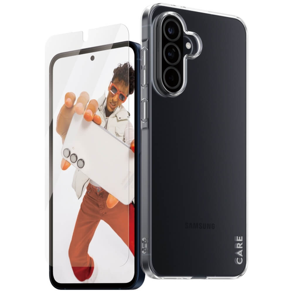 Care by PanzerGlass Samsung Galaxy A56 5G - Fashion 2in1 Σετ με 1 Αντιχαρακτικό Γυαλί Οθόνης και 1 Θήκη Σιλικόνης - Clear