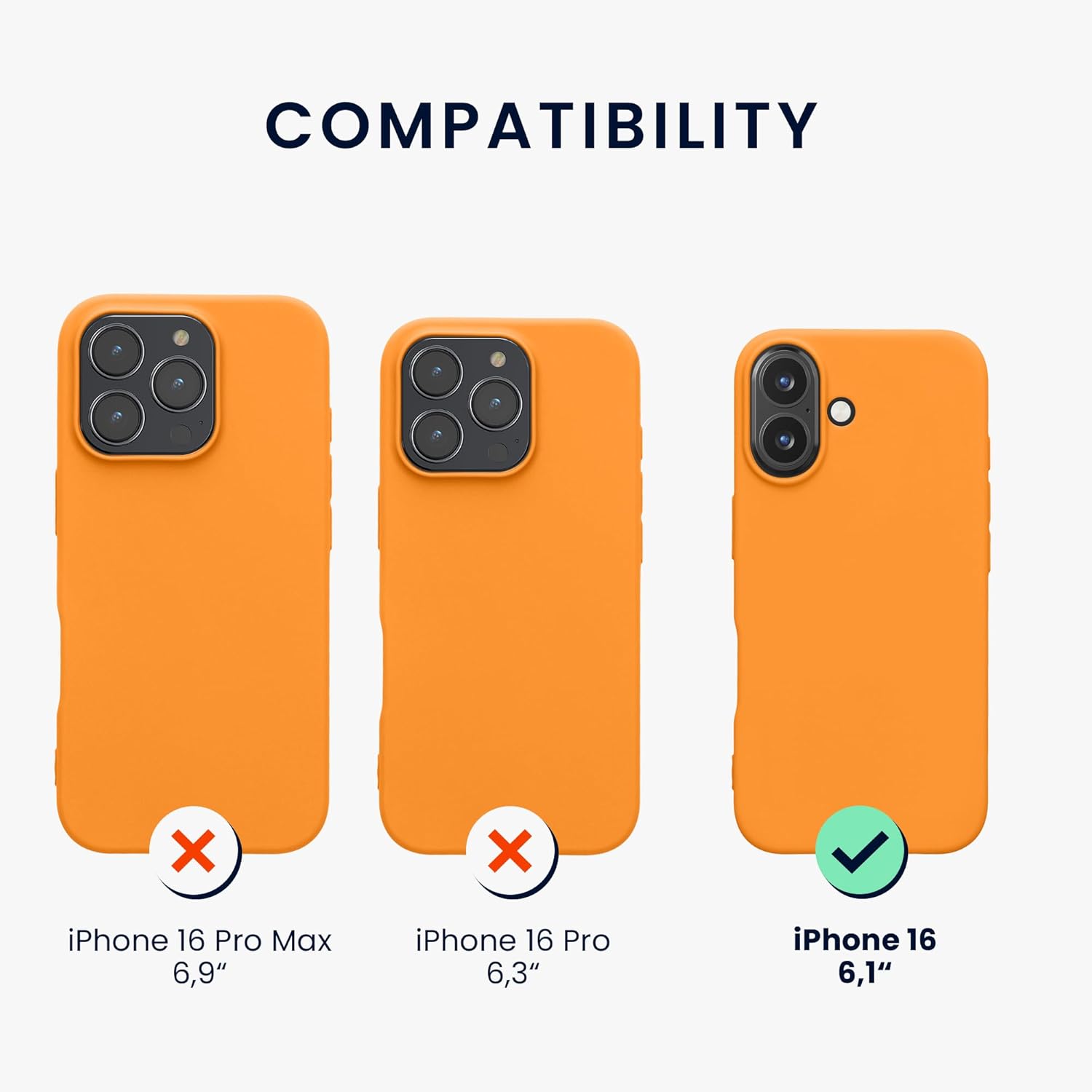 KW iPhone 16 Λεπτή Θήκη Σιλικόνης TPU - Fruity Orange