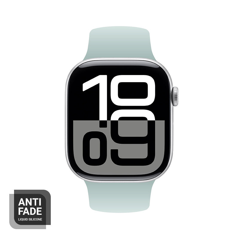 Crong Λουράκι Apple Watch 2/3/4/5/6/7/8/9/10/11 - SE (1/2/3) - 38/40/41/42mm Σιλικόνης - Liquid Strap - Mint
