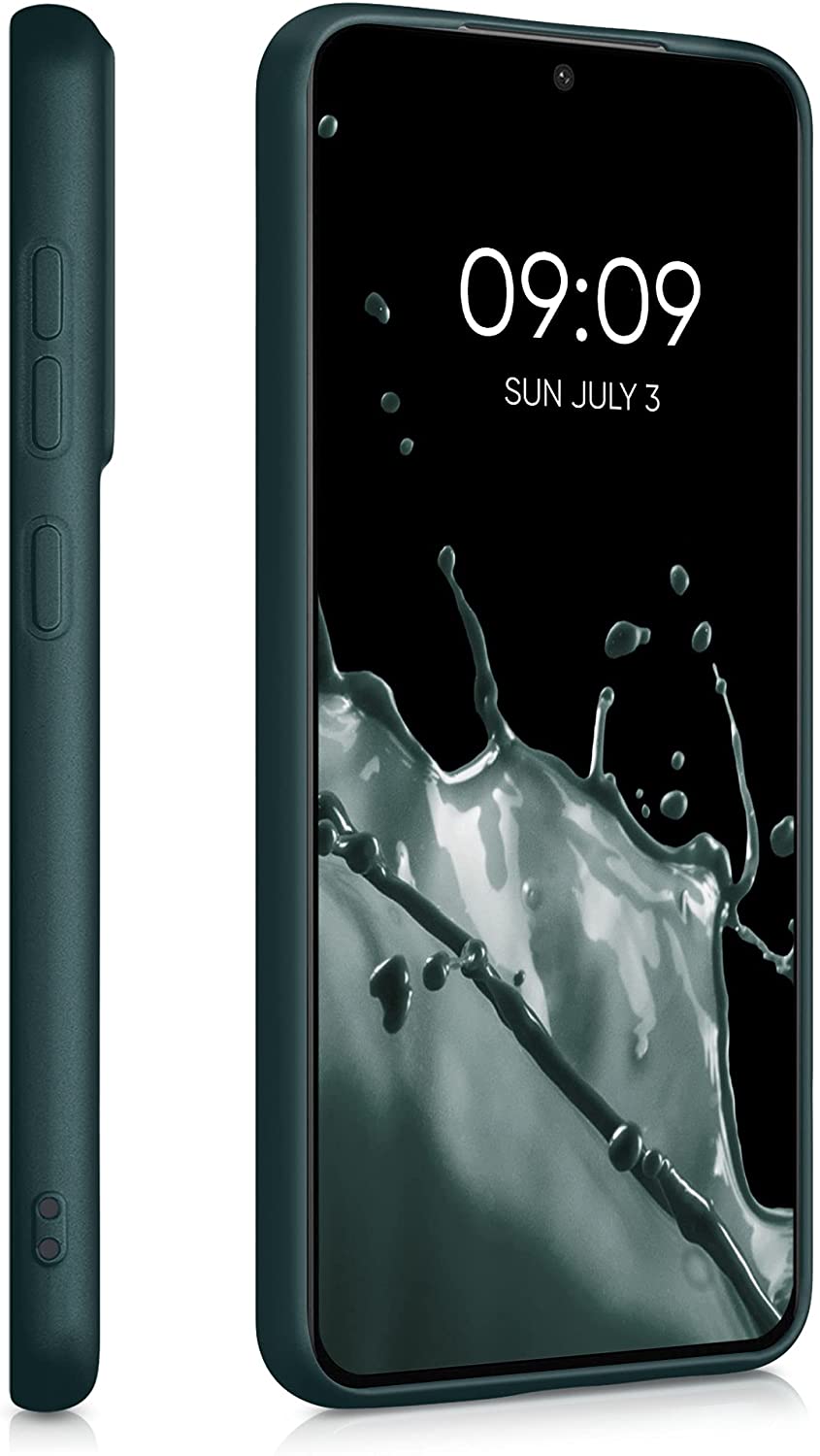 KW Samsung Galaxy S21 FE Θήκη Σιλικόνης - Metallic Petrol - 55485.14