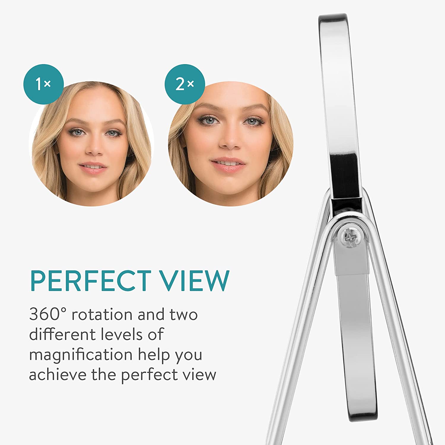 Navaris Καθρέπτης Μακιγιάζ με Βάση για Κοσμήματα - Silver - 53217.35