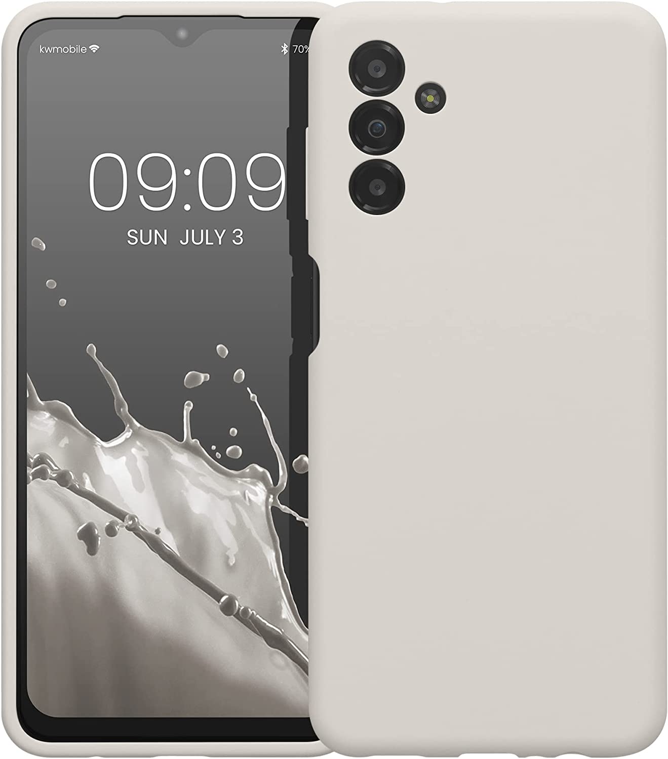 KW Samsung Galaxy A13 5G Θήκη Σιλικόνης Rubberized TPU - White Matte - 59453.48