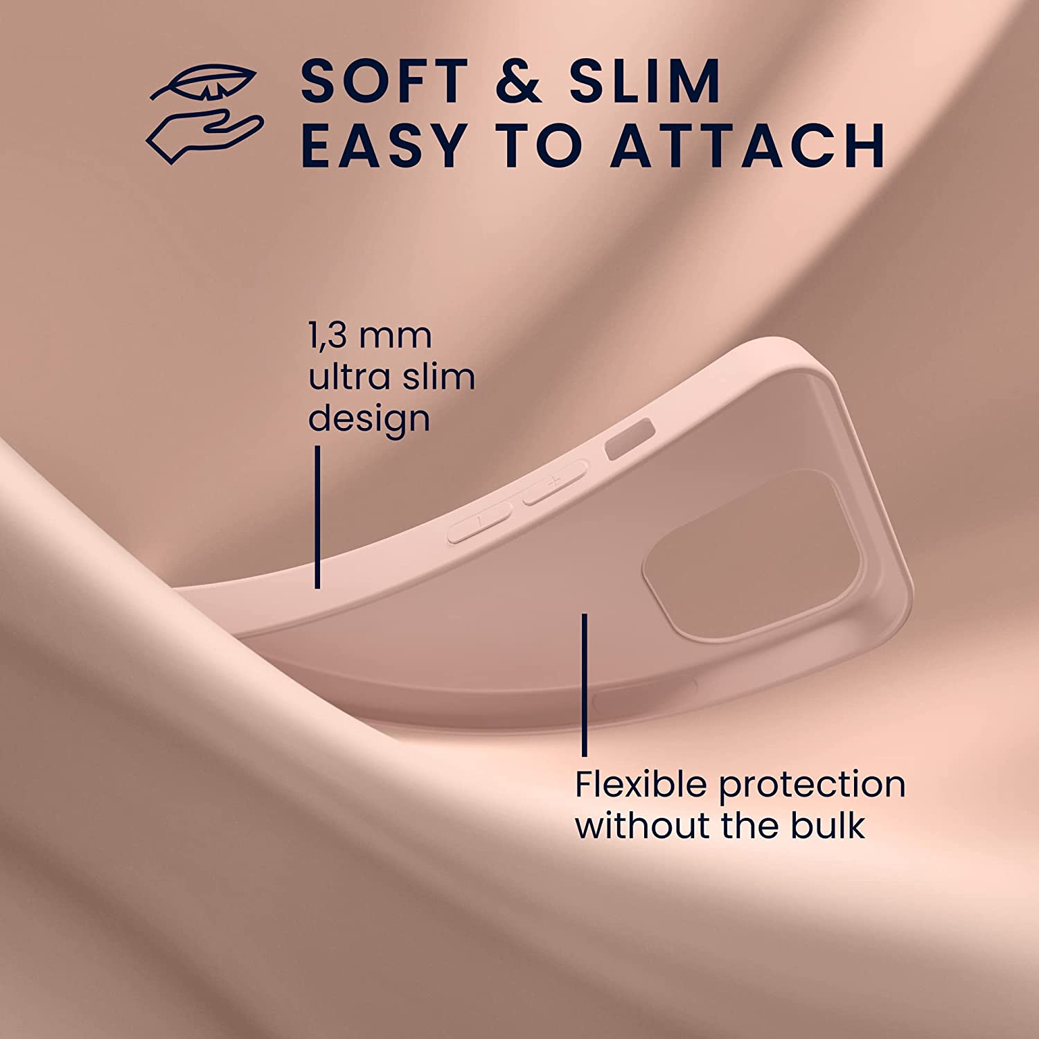 KW iPhone 14 Pro Λεπτή Θήκη Σιλικόνης TPU - Dusty Pink - 59077.10