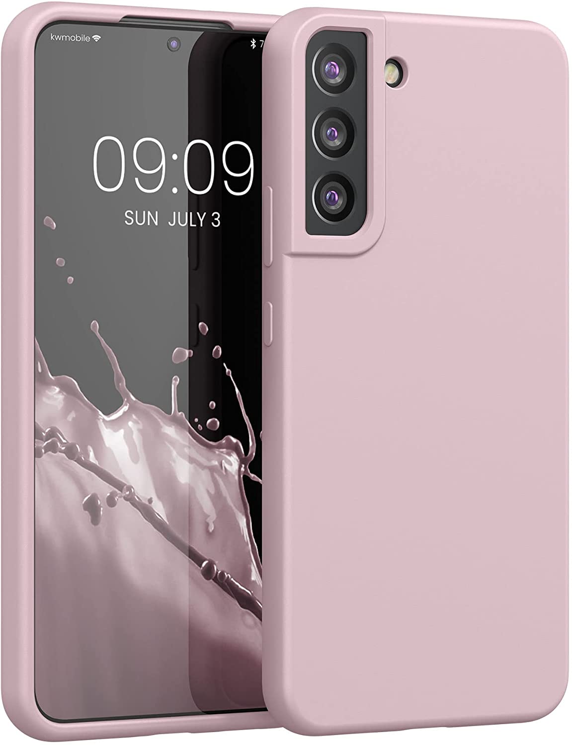 KW Samsung Galaxy S22 Plus Θήκη Σιλικόνης Rubberized TPU - Matte Dusty Pink - 56761.52