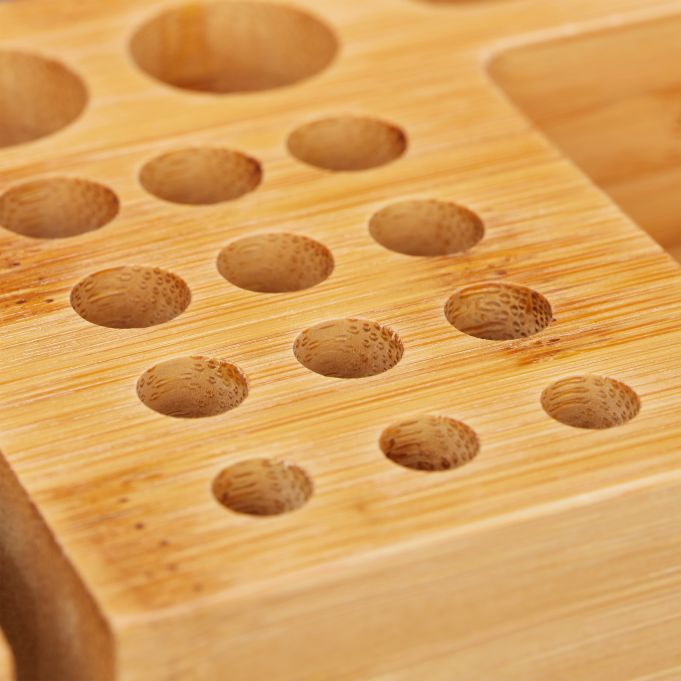 Relaxdays Διοργανωτής Γραφείου από Μπαμπού - Natural - 4052025310653