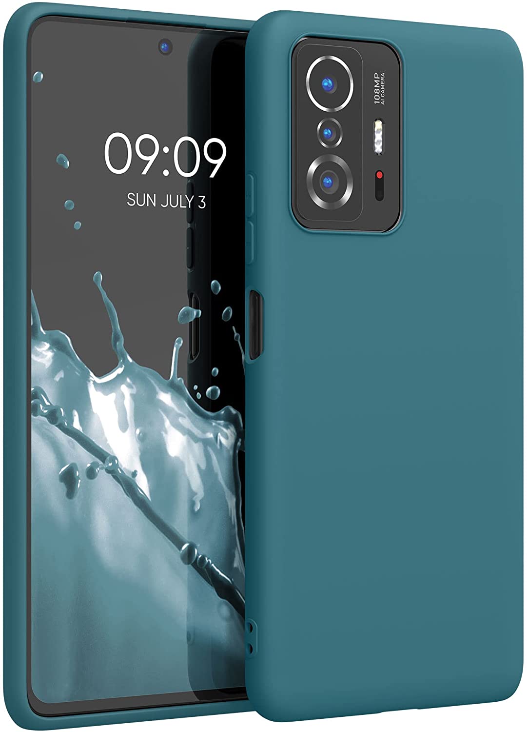 KW Xiaomi 11T / 11T Pro Θήκη Σιλικόνης TPU - Matte Petrol - 56245.57
