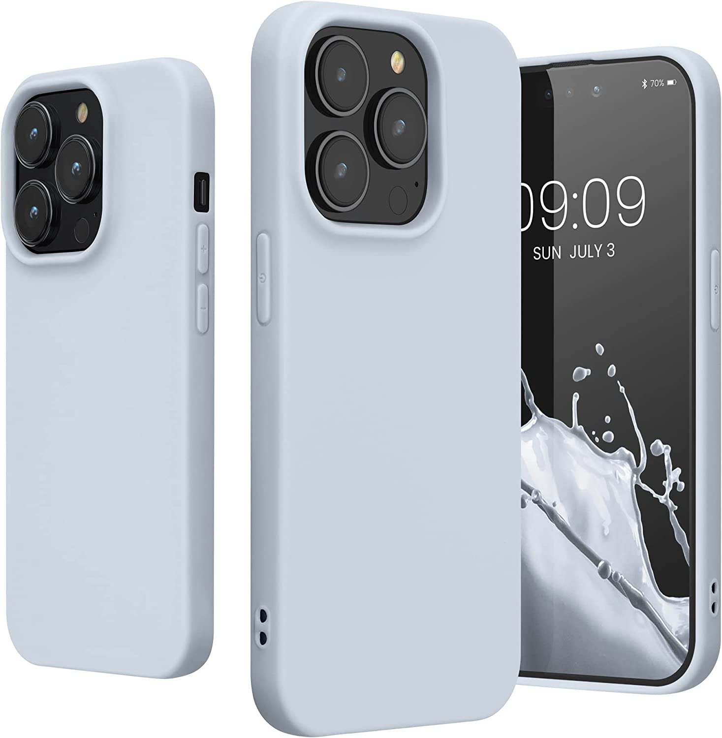 KW iPhone 14 Pro Λεπτή Θήκη Σιλικόνης TPU - Light Blue Matte - 59077.58