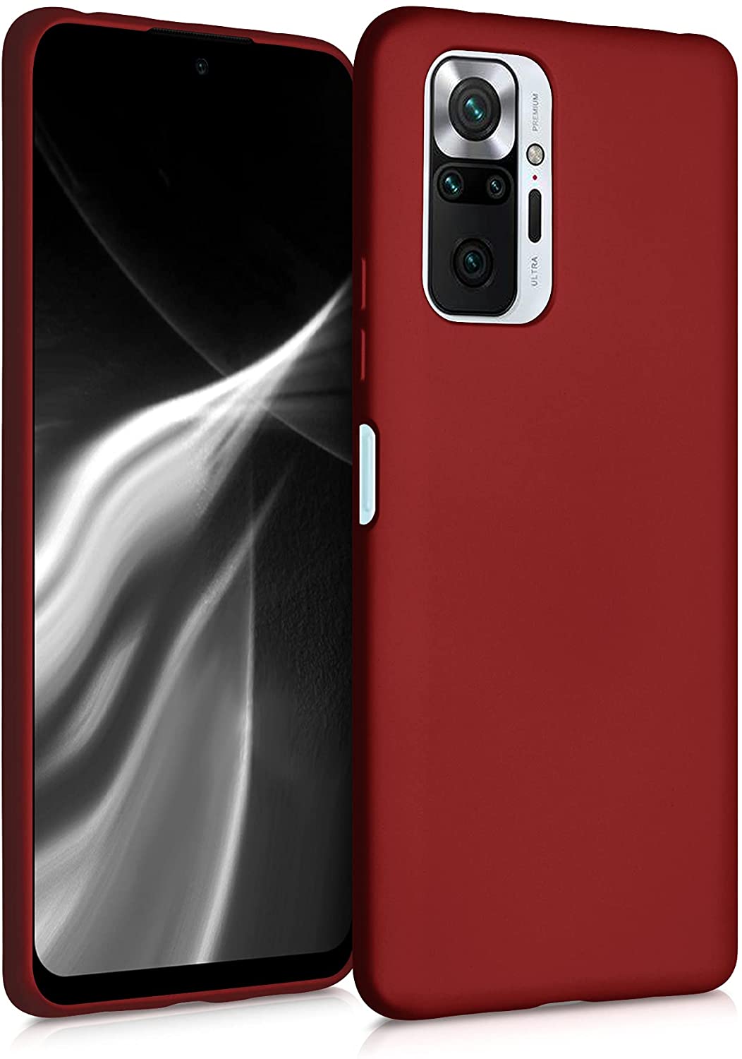 KW Xiaomi Redmi Note 10 Pro Θήκη Σιλικόνης TPU - Metallic Dark Red - 54552.36