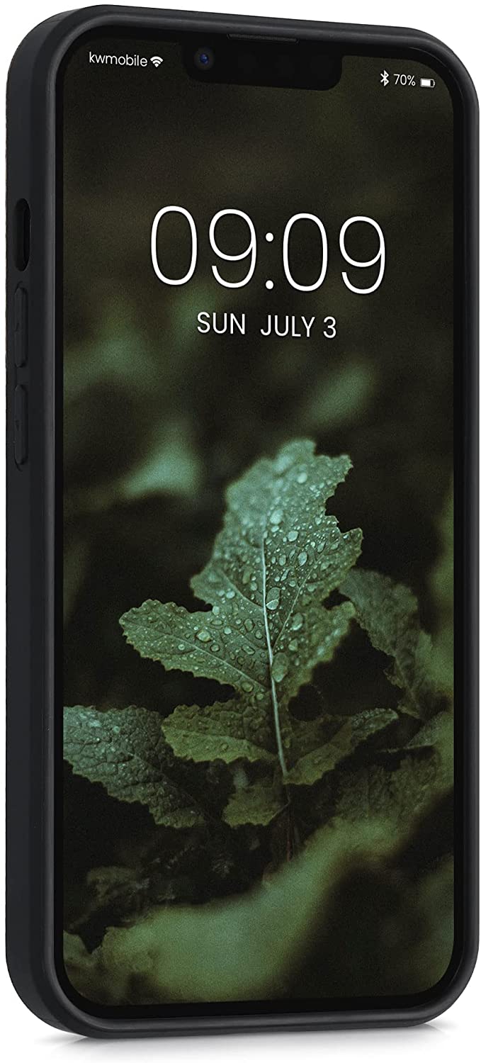 KW iPhone 13 Θήκη από Φυσικό Ξύλο Design Rising Sun - Dark Brown - 55953.06
