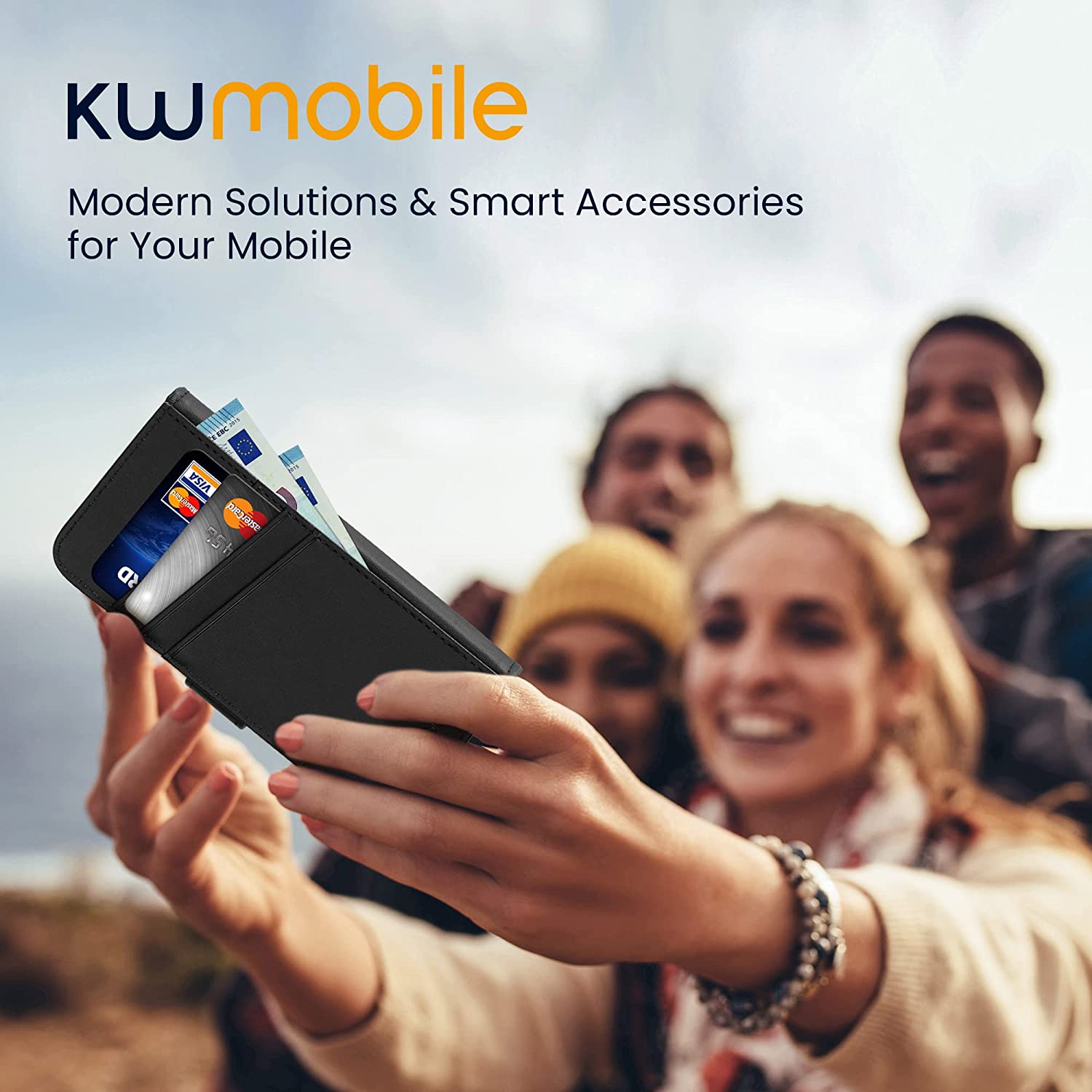 KW Samsung Galaxy S23 Θήκη Πορτοφόλι Stand - Black - 60453.01