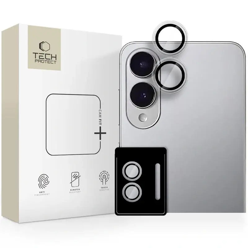 Tech-Protect Samsung Galaxy S25 Edge Camring Fit+ Αντιχαρακτικό Γυαλί για την Κάμερα - Διάφανο