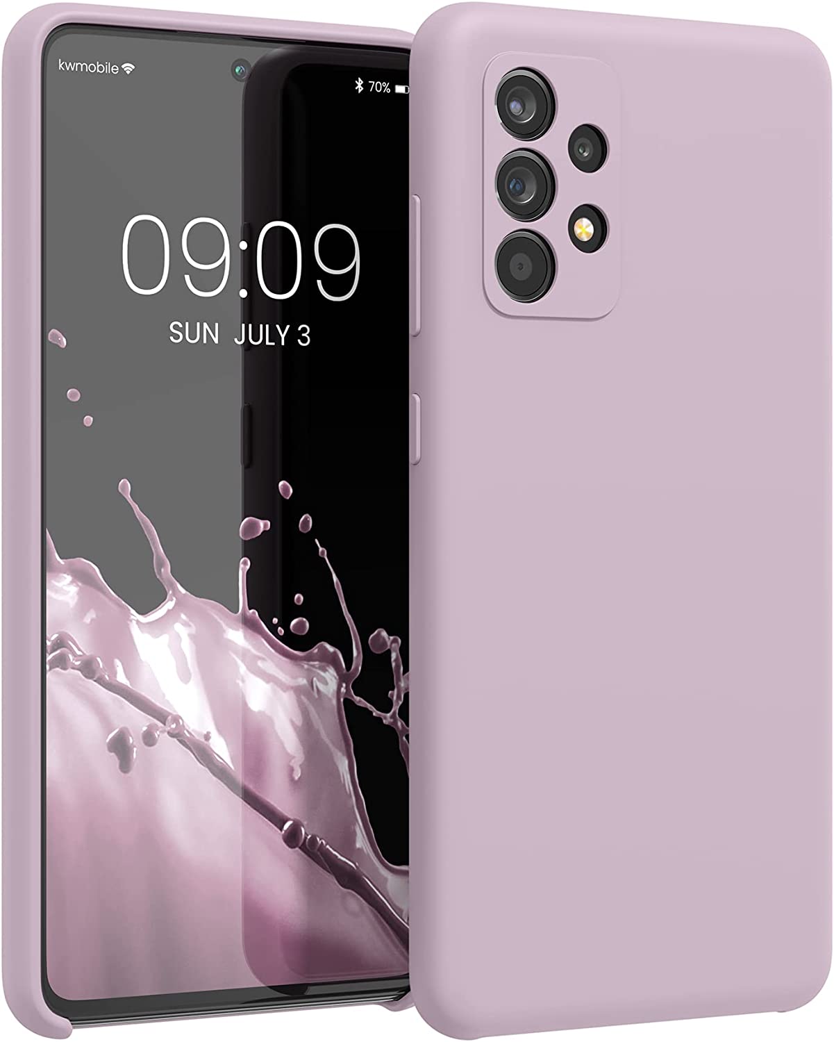KW Samsung Galaxy A52 / A52 5G / A52s 5G Θήκη Σιλικόνης Rubber TPU - Nude Purple - 54347.236