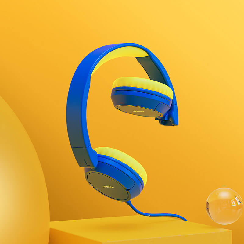 Joyroom Wired Headphones for Children Ενσύρματα Ακουστικά για Παιδιά - Blue - JR-HC1