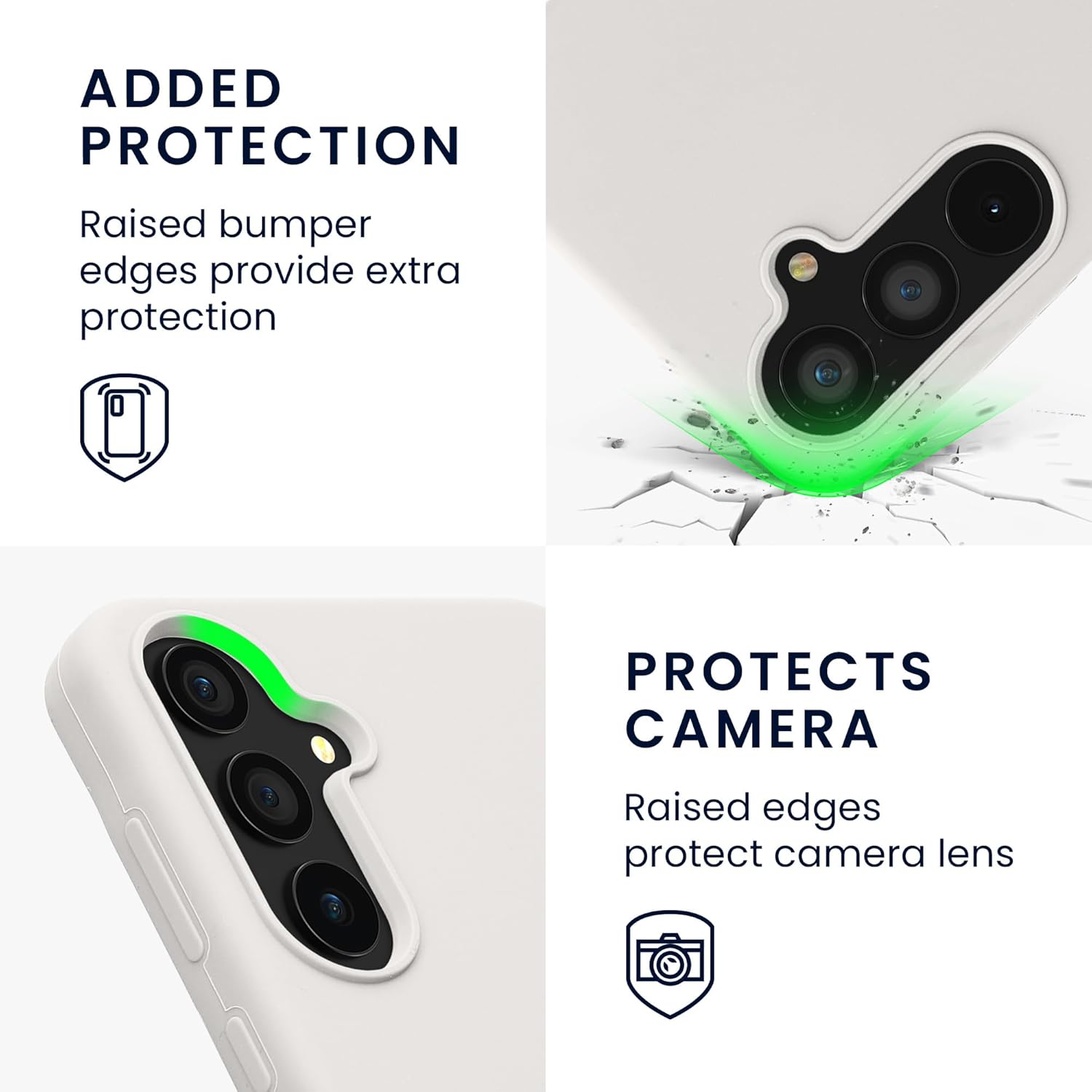 KW Samsung Galaxy A55 5G Θήκη Σιλικόνης Rubberized TPU - White Matte