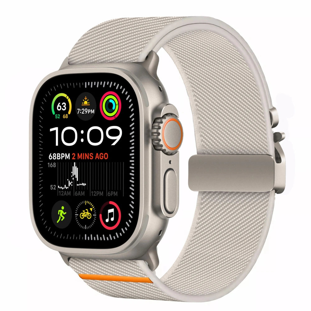 Tech-Protect Λουράκι Apple Watch 8/9/10/11 - SE (1/2/3) - Ultra (1/2/3) – 44/45/46/49mm Nylon Clasp - Titanium
