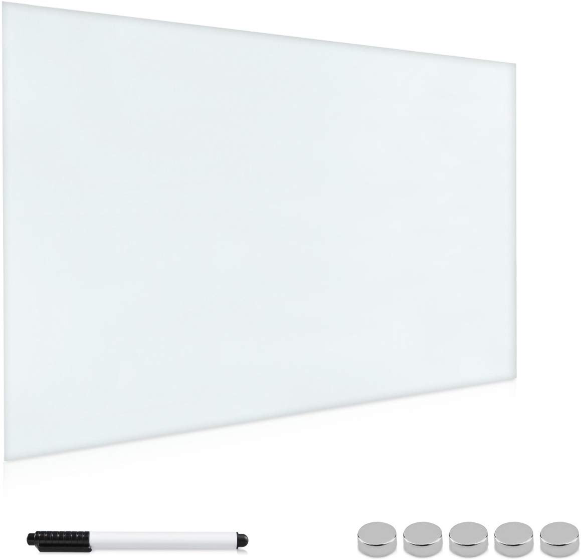 Navaris Μαγνητικός Γυάλινος Πίνακας - 90x60cm - White - 43984.02