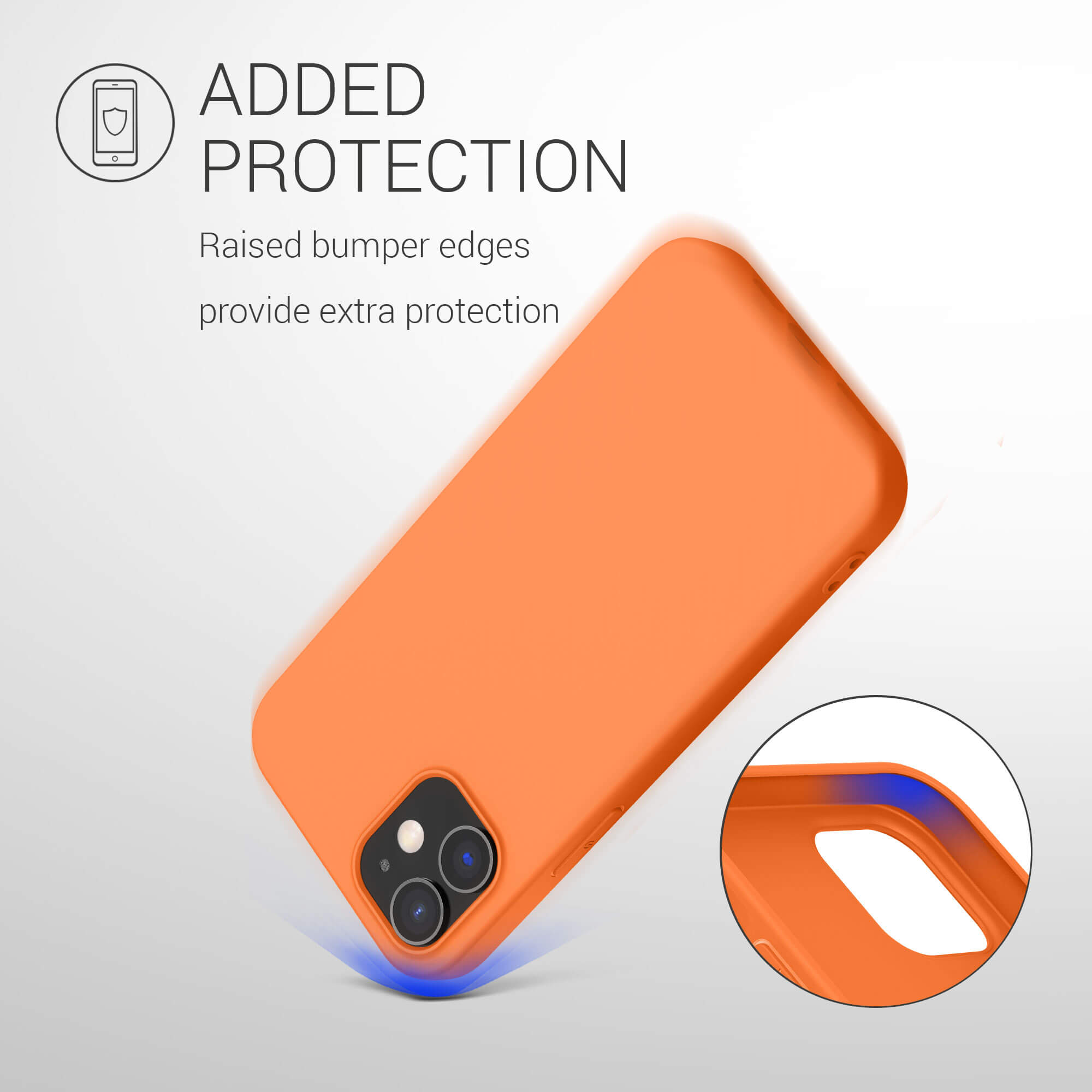 KW iPhone 12 / iPhone 12 Pro Θήκη Σιλικόνης TPU - Cosmic Orange - 53938.150