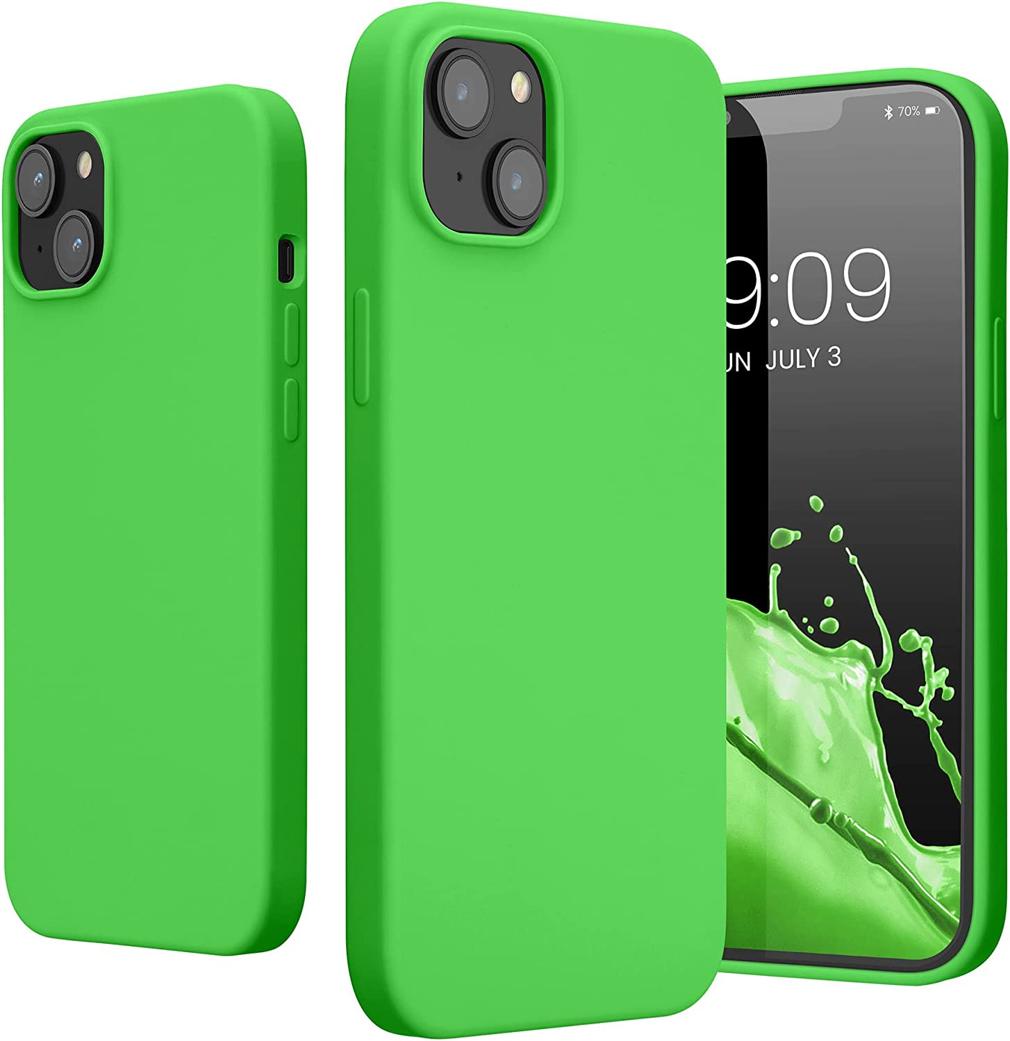 KW iPhone 14 Plus Θήκη Σιλικόνης TPU - Lime Green - 59072.159