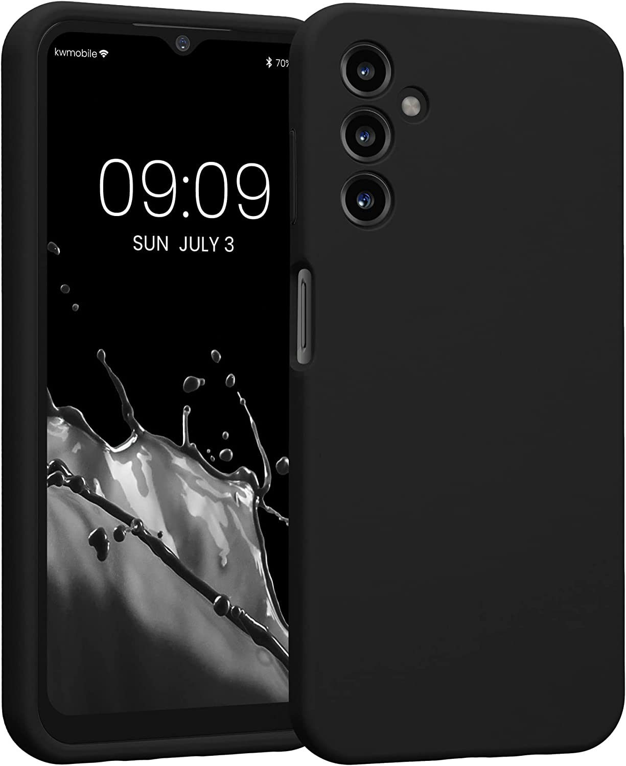 KW Samsung Galaxy A14 5G Θήκη Σιλικόνης Rubber TPU - Black - 60808.01