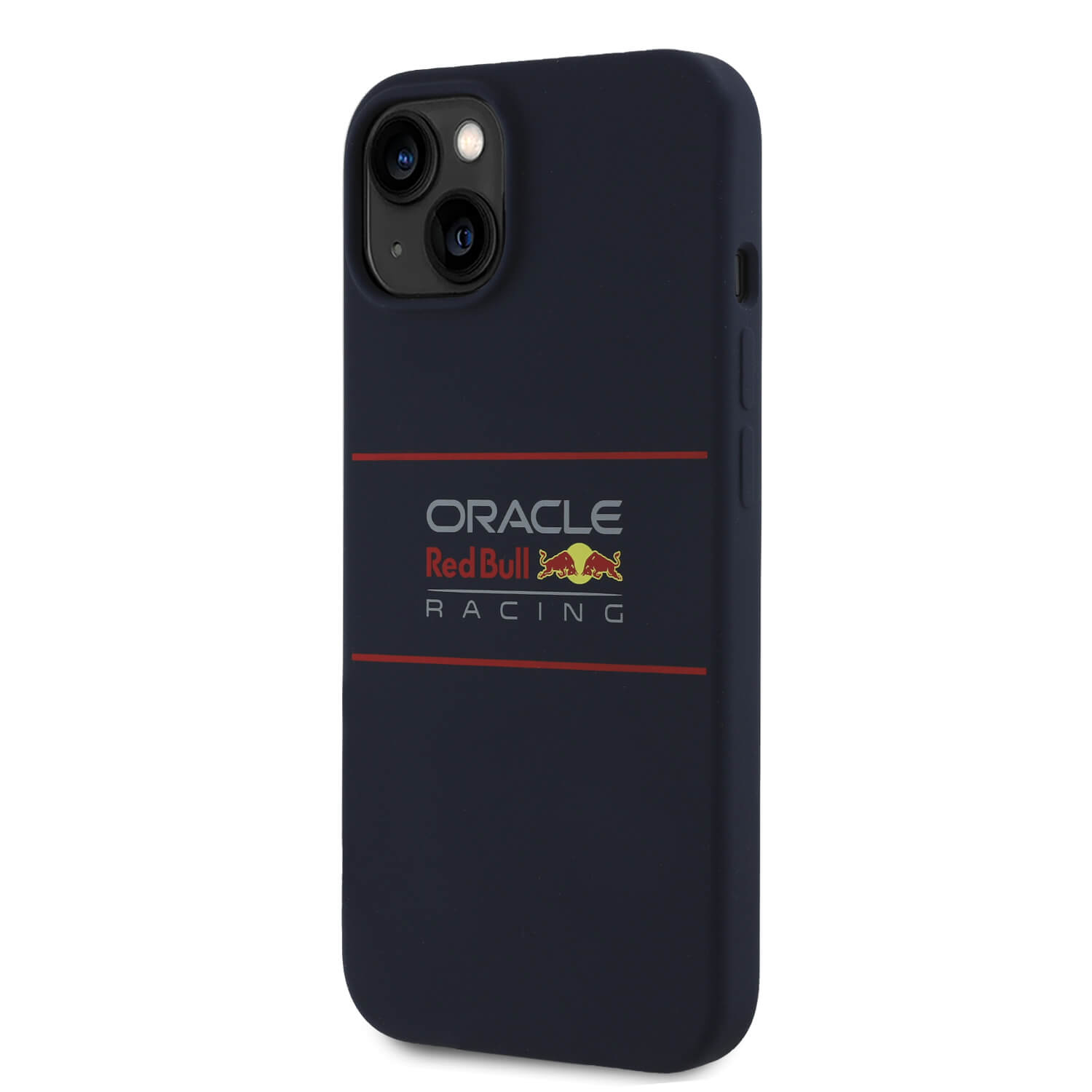Red Bull iPhone 15 - Silicone Horizontal Logo - MagSafe Σκληρή Θήκη με Πλαίσιο Σιλικόνης - Navy - RBHMP15S24SIHSRV