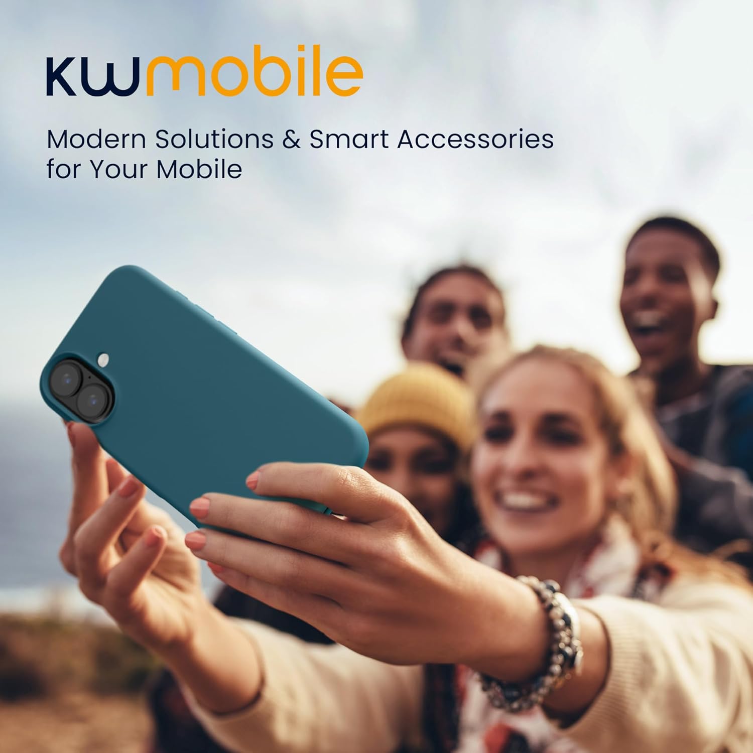 KW iPhone 16 Θήκη Σιλικόνης Rubberized TPU - Petrol Matte