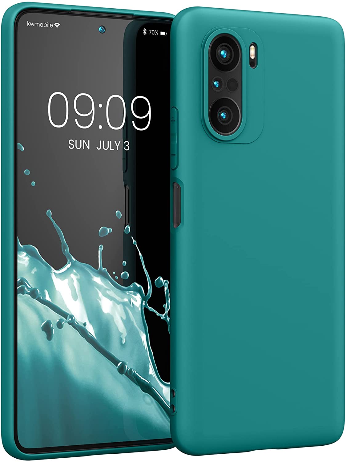 KW Xiaomi Poco F3 / Mi 11i Θήκη Σιλικόνης TPU - Matte Petrol - 57026.57