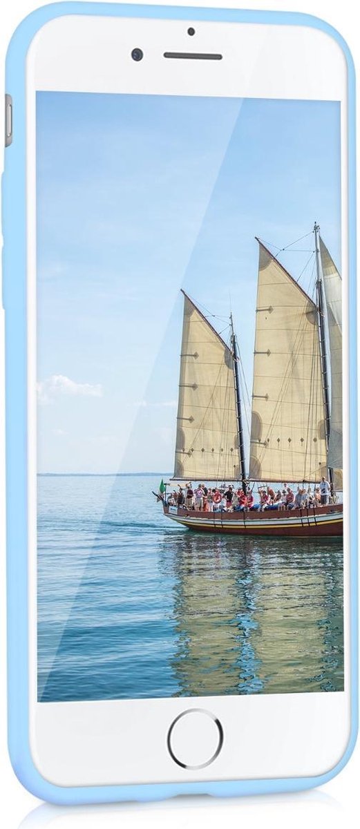 KW iPhone SE 2022 / SE 2020 / 7 / 8 Θήκη Σιλικόνης TPU - Light Blue Matt - 39458.23