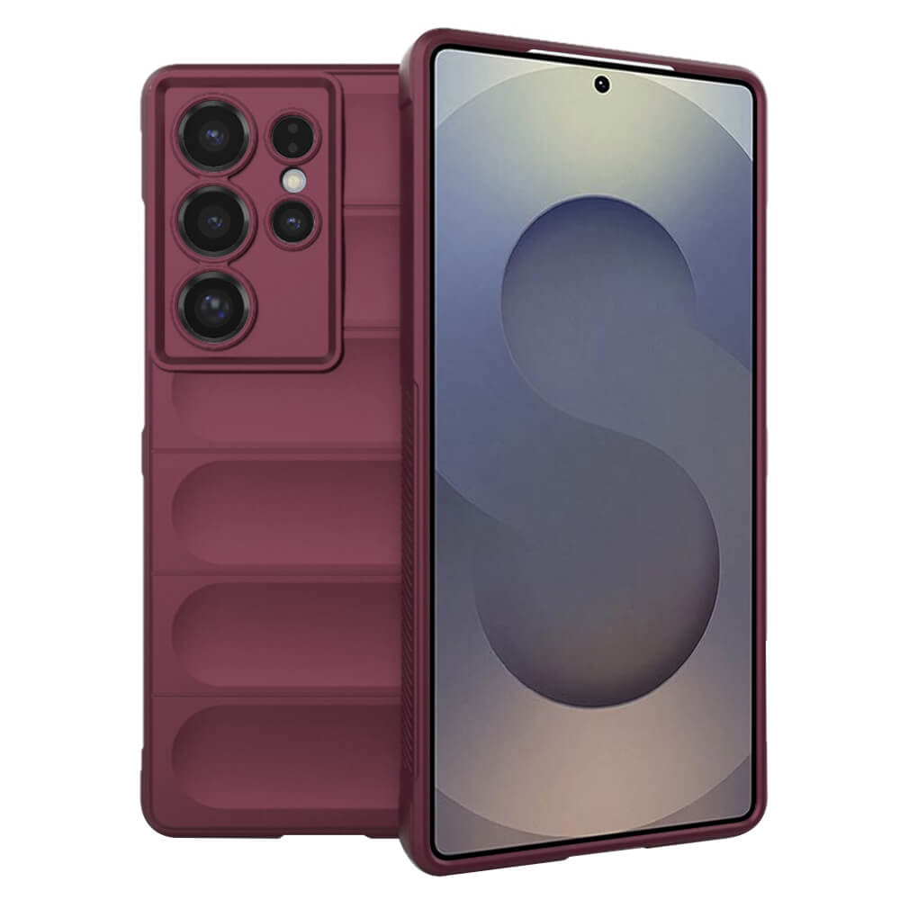 Techsuit Samsung Galaxy S25 Ultra Magic Shield Θήκη Σιλικόνης TPU - Bordeaux
