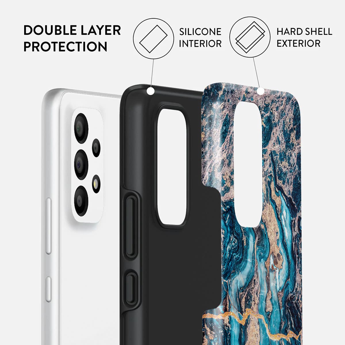 Burga Samsung Galaxy A33 5G Fashion Tough Σκληρή Θήκη - Mystic River