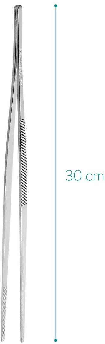 Navaris Λαβίδα από Ανοξείδωτο Ατσάλι για BBQ - 30cm - Silver - 48537.02