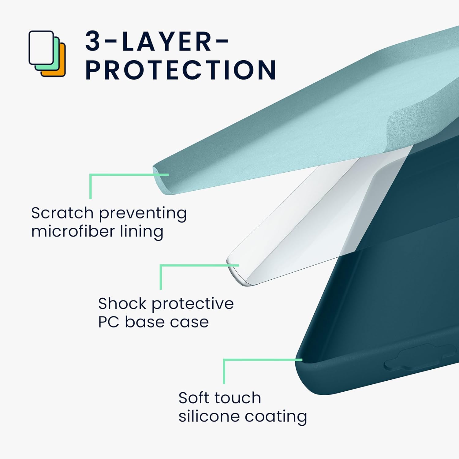 KW Samsung Galaxy S24+ Θήκη Σιλικόνης Rubberized TPU - Teal Matte