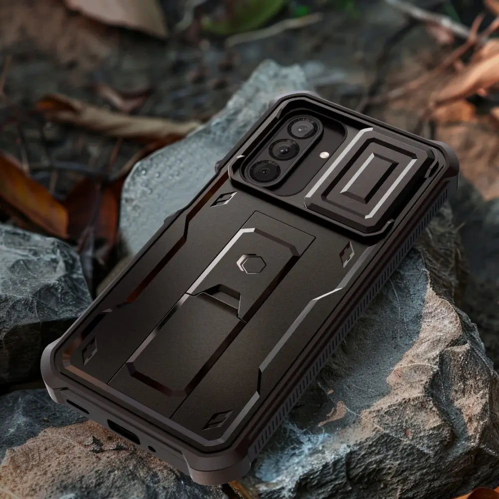 Tech-Protect Samsung Galaxy A26 5G Kevlar Cam+ Θήκη 360 Full Body με Προστασία για την Οθόνη και την Κάμερα και Stand - Black