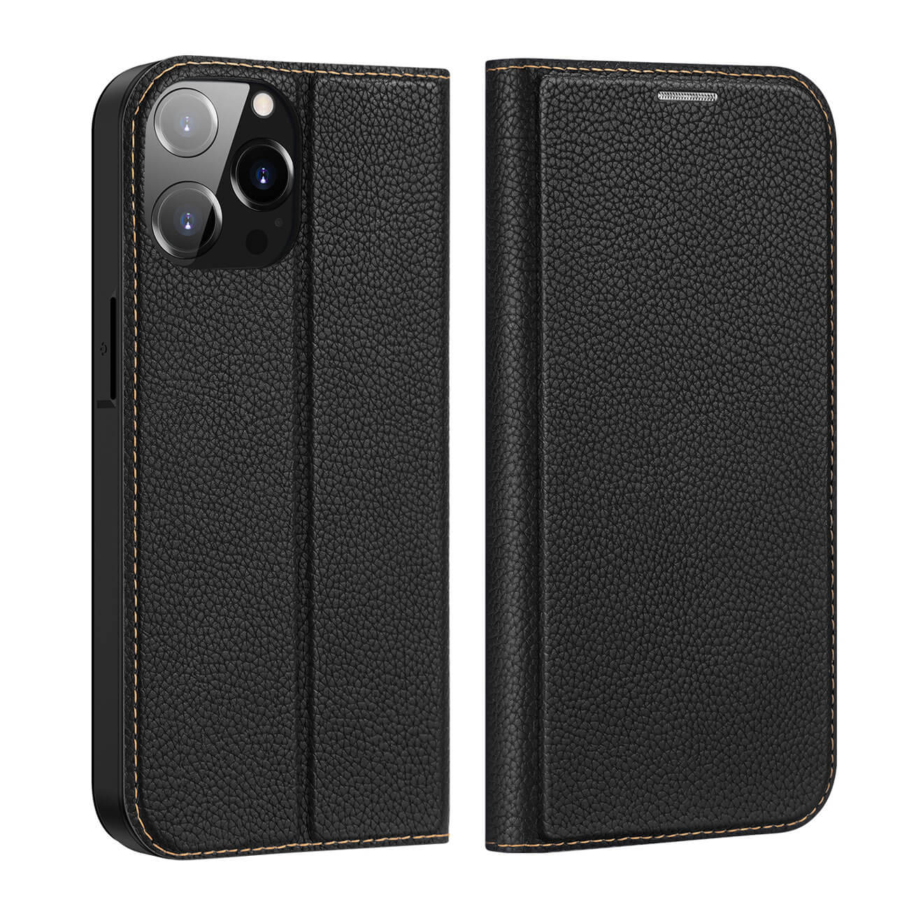 Dux Ducis iPhone 14 Pro Max Skin X2 Flip Stand Case Θήκη Βιβλίο - Black