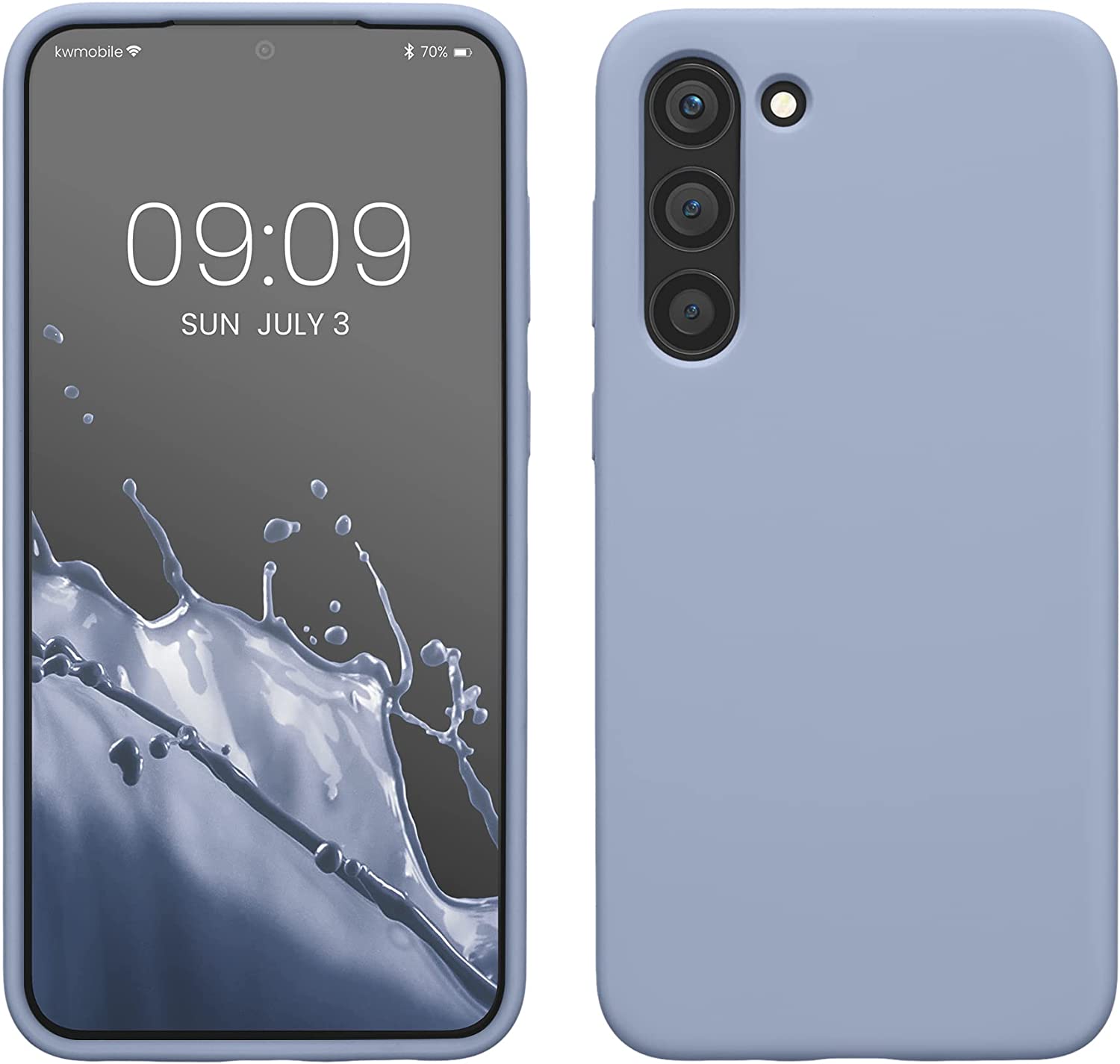 KW Samsung Galaxy S23 Plus Θήκη Σιλικόνης Rubberized TPU - Light Blue - 60274.58