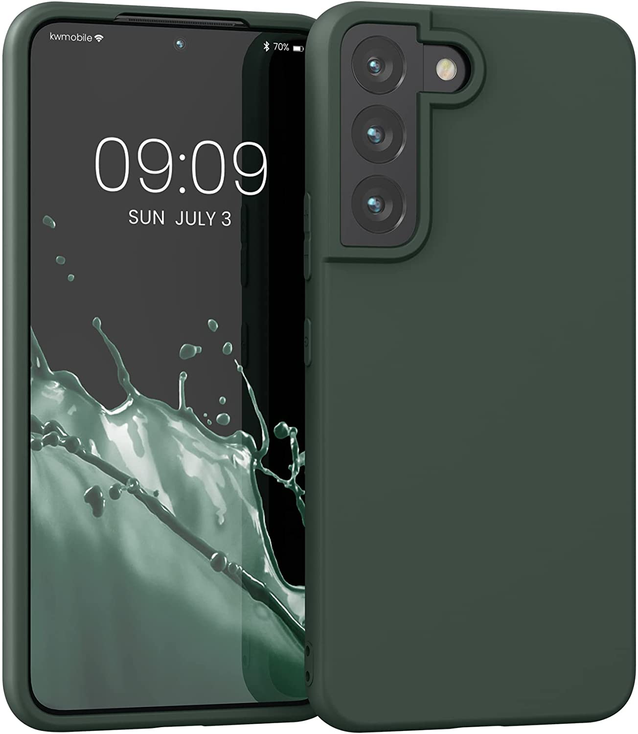 KW Samsung Galaxy S22 Θήκη Σιλικόνης TPU - Moss Green - 56758.169