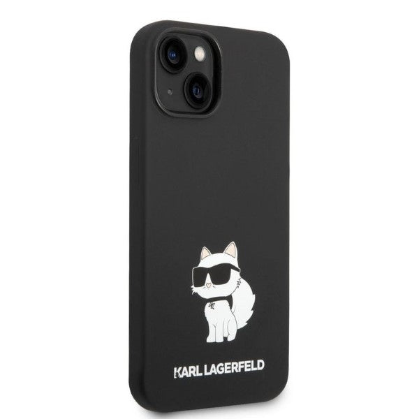 Karl Lagerfeld iPhone 15 Plus / 14 Plus Silicone Choupette Θήκη Σιλικόνης - Black - KLHCP14MSNCHBCK - likebrands.gr