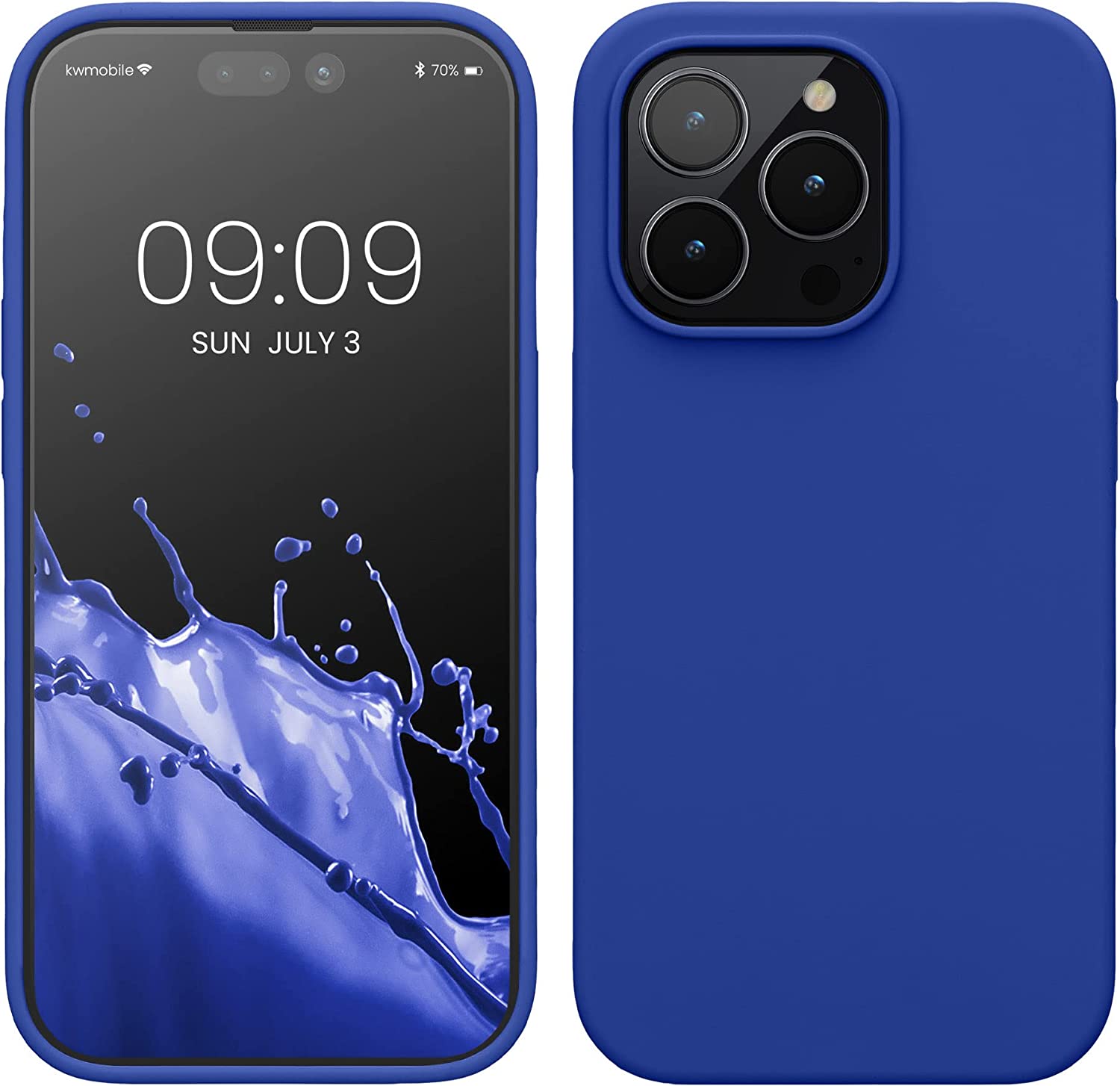 KW iPhone 14 Pro Θήκη Σιλικόνης TPU - Baltic Blue - 59073.134