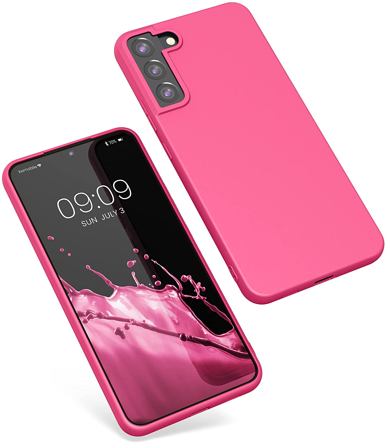 KW Samsung Galaxy S22 Plus Θήκη Σιλικόνης TPU - Neon Pink - 56763.77