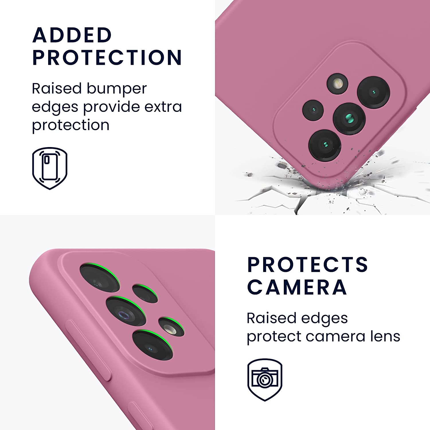 KW Samsung Galaxy A33 5G Θήκη Σιλικόνης Rubberized TPU - Deep Rusty Rose - 57833.167