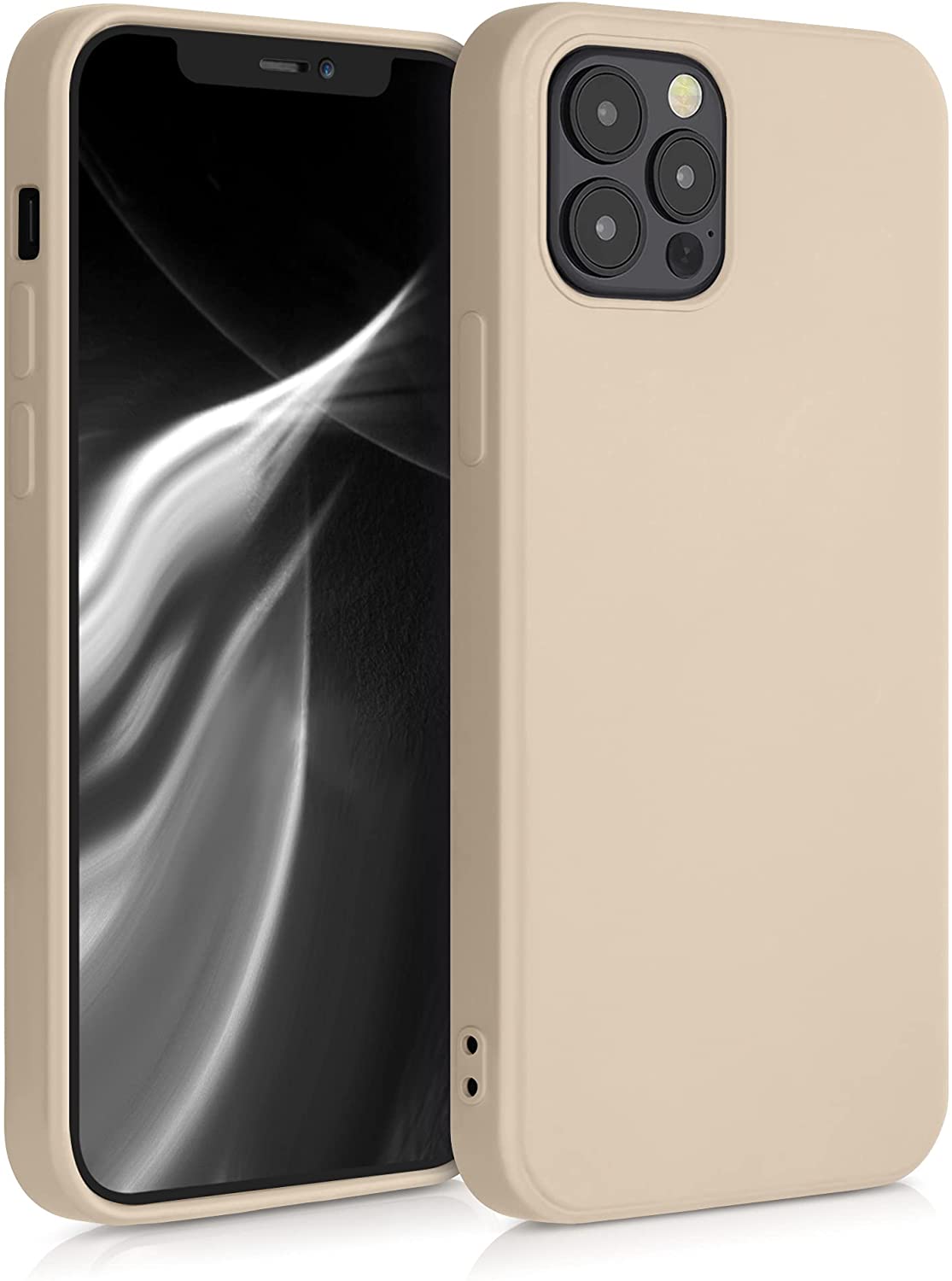 KW iPhone 12 / iPhone 12 Pro Θήκη Σιλικόνης Rubberized TPU - Mother of Pearl - 53844.154