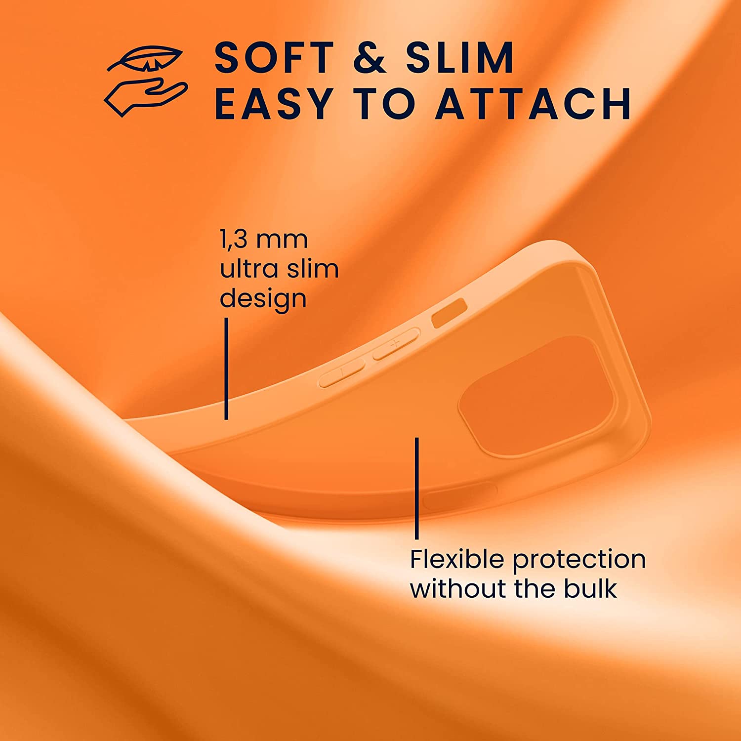 KW iPhone 14 Pro Max Λεπτή Θήκη Σιλικόνης TPU - Fruity Orange - 59078.150