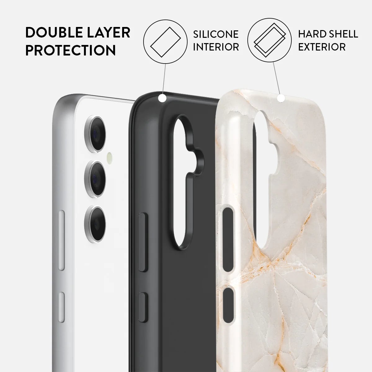 Burga Samsung Galaxy A54 5G Fashion Tough Σκληρή Θήκη - Vanilla Sand