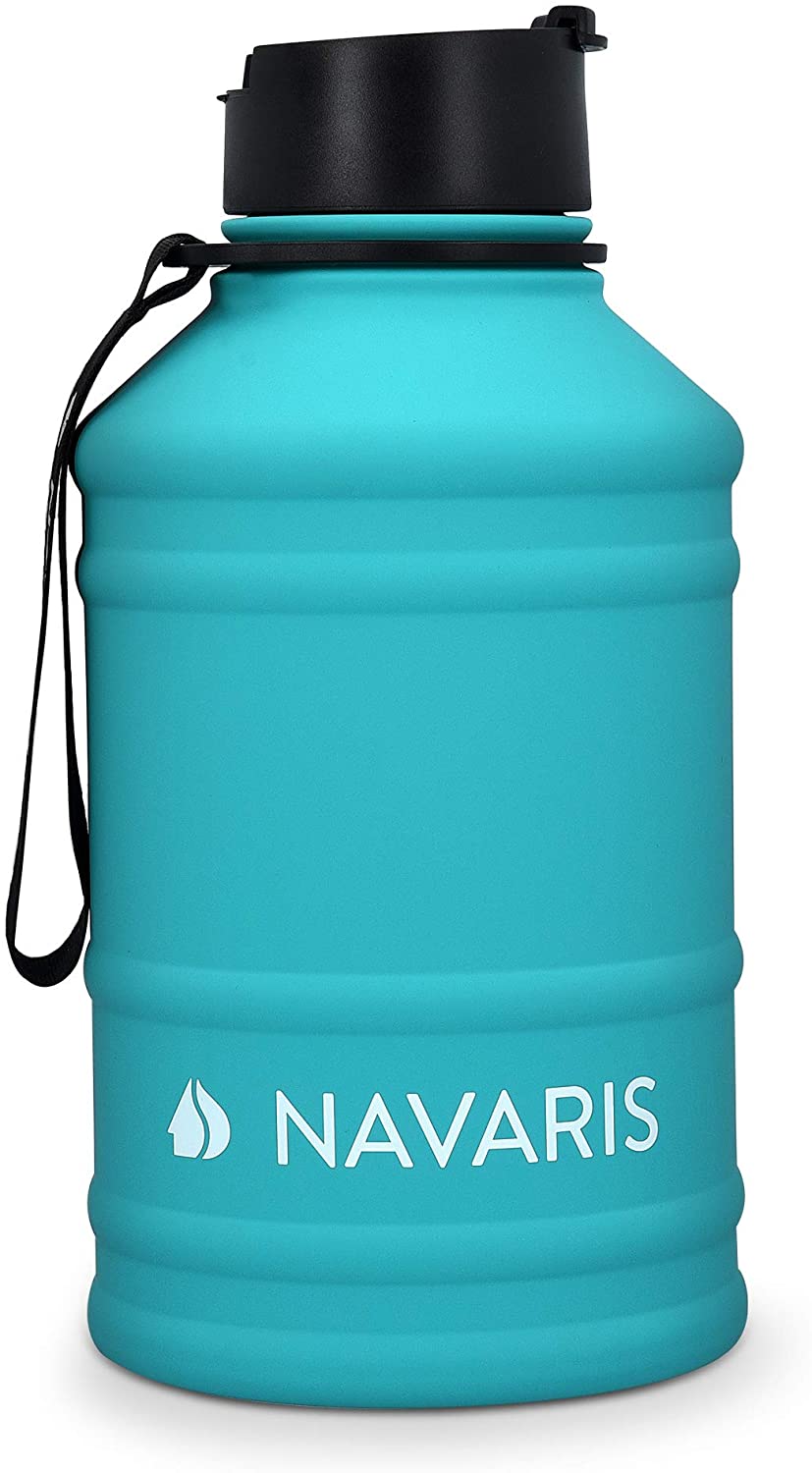 Navaris Μπουκάλι Νερού από Ανοξείδωτο Ατσάλι - BPA Free - 2.2 L - Turquoise - 51084.37